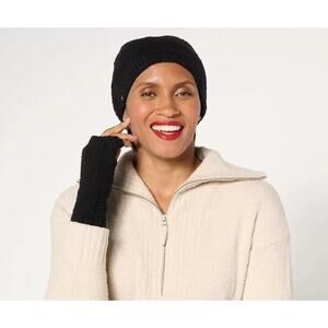 Barefoot Dreams CozyChic Beanie Hat Black A691181
